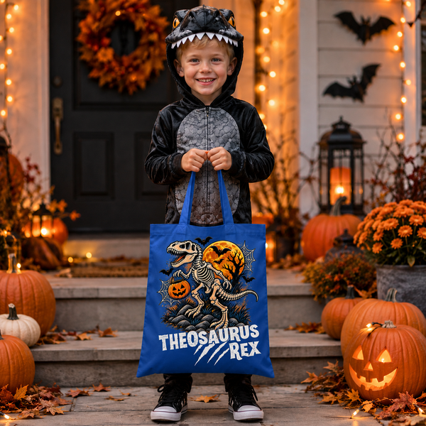 Dinosaur Custom Trick-or-Treat Bag