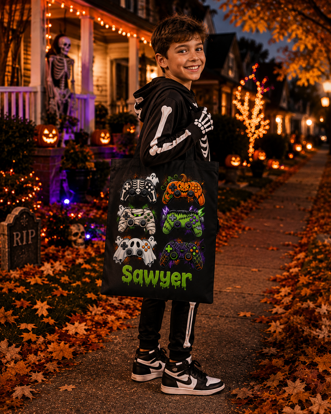 Gamer Custom Trick-or-Treat Bag