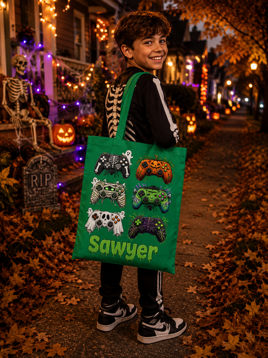 Gamer Custom Trick-or-Treat Bag