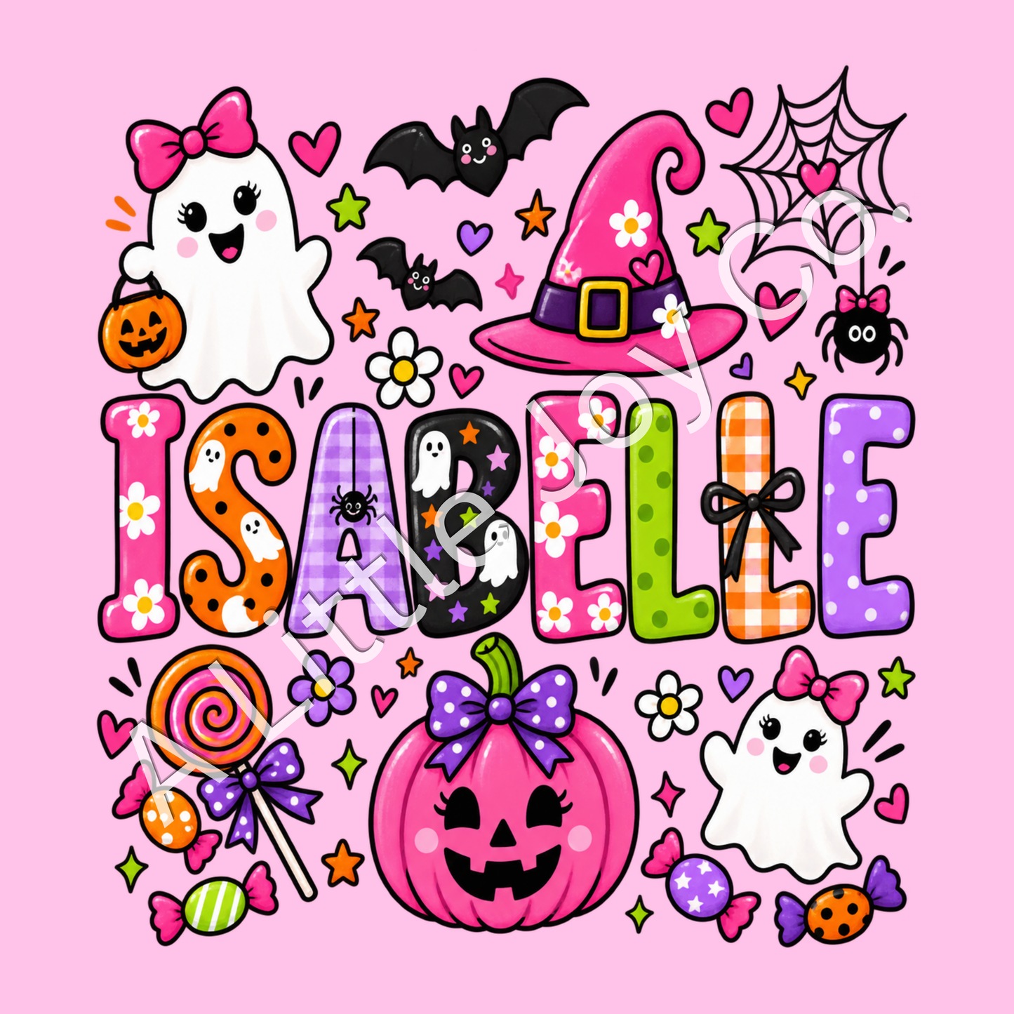 Custom Name Trick-or-Treat Bag