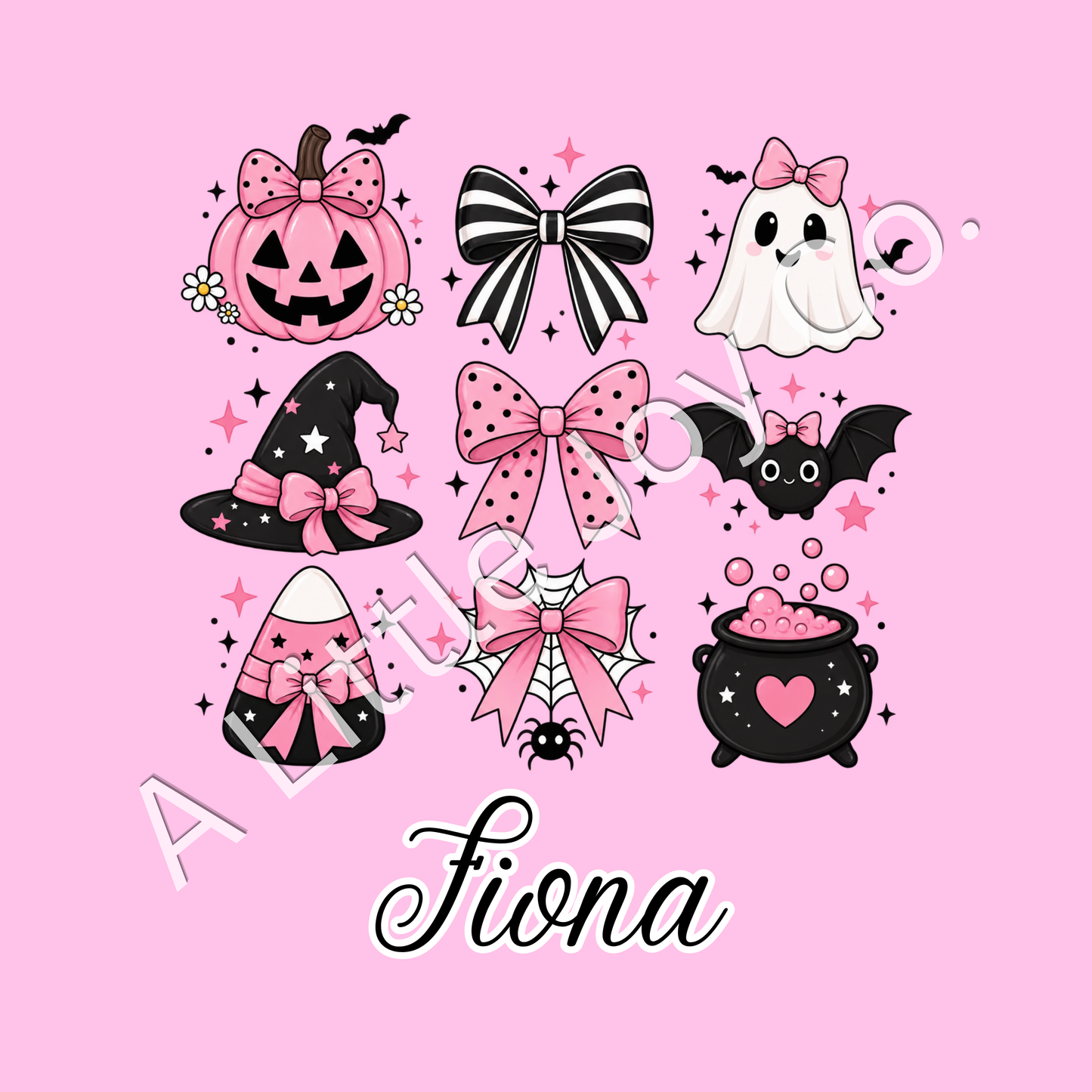 Pink Bows Custom Trick-or-Treat Bag