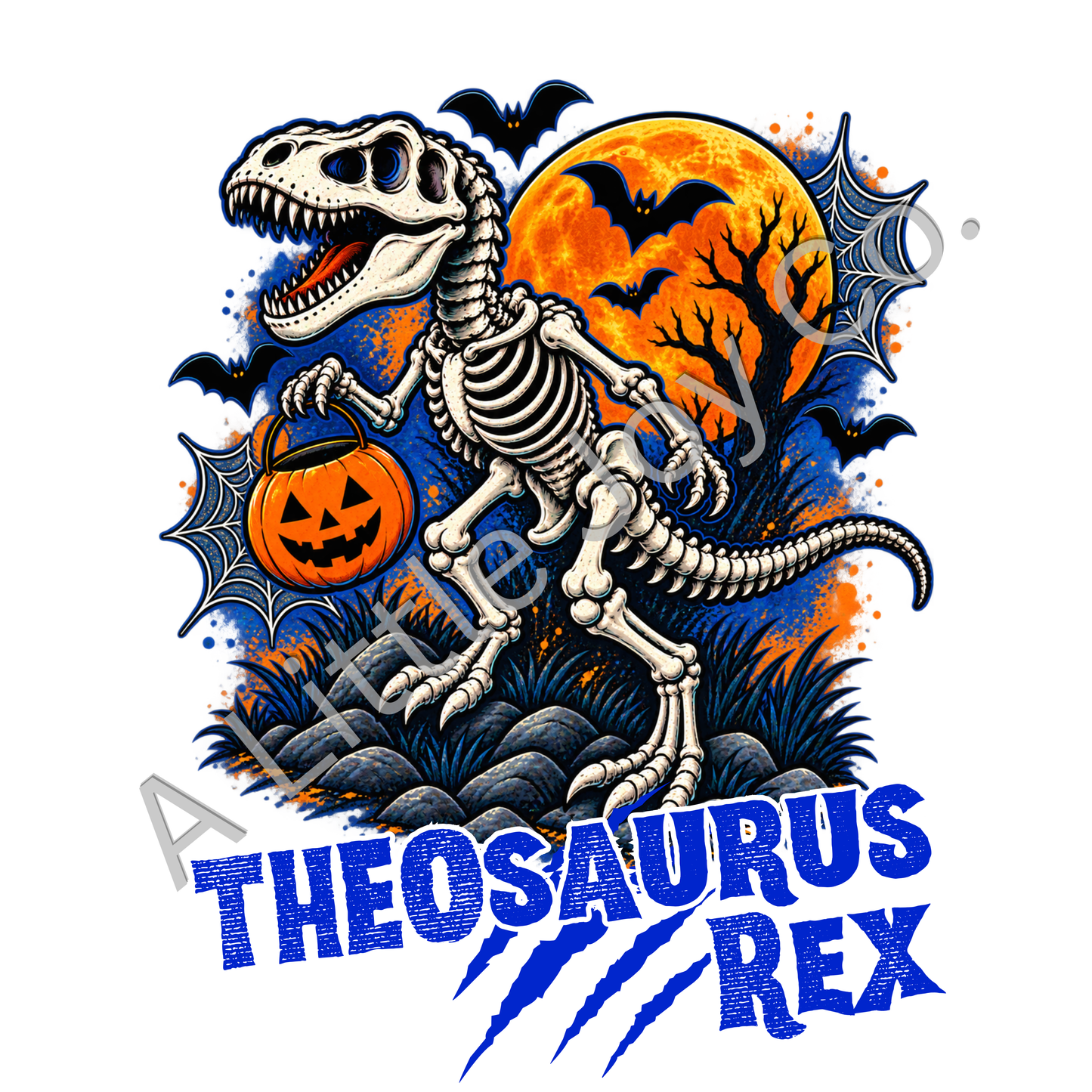 Dinosaur Custom Trick-or-Treat Bag
