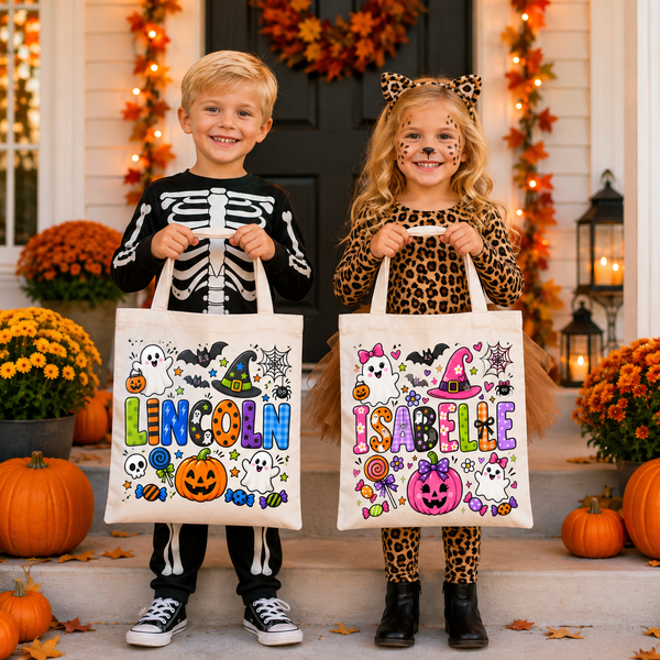 Custom Name Trick-or-Treat Bag